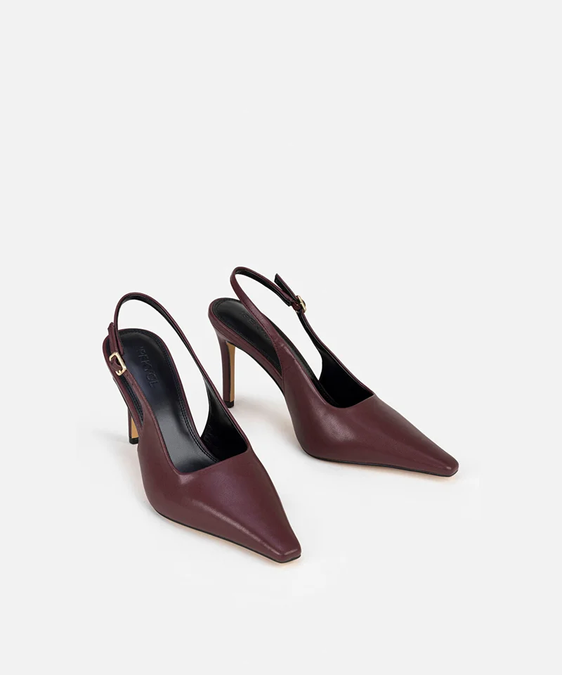 Ipekyol Faux Leather Slingback Heels
