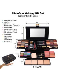 Miss Rose M 58 Color Professional Makeup Pallet, Makeup Kit For Women Full Kit, All In One Makeup Kit Set, Makeup Gift Set For Women Girls (331N)  - Image 2