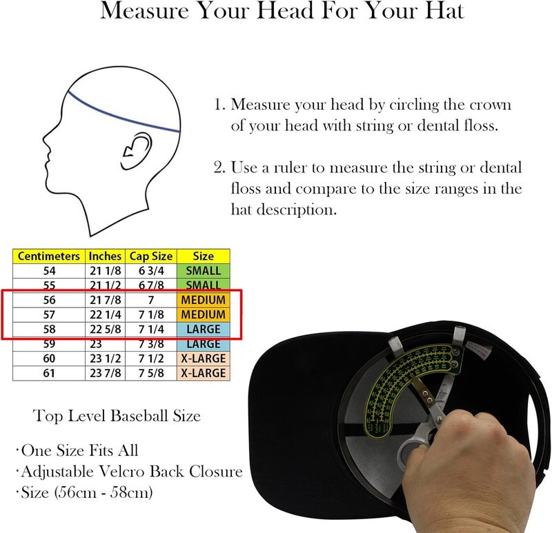 Top Level Baseball Cap Men Women - Classic Adjustable Plain Hat - Image 4