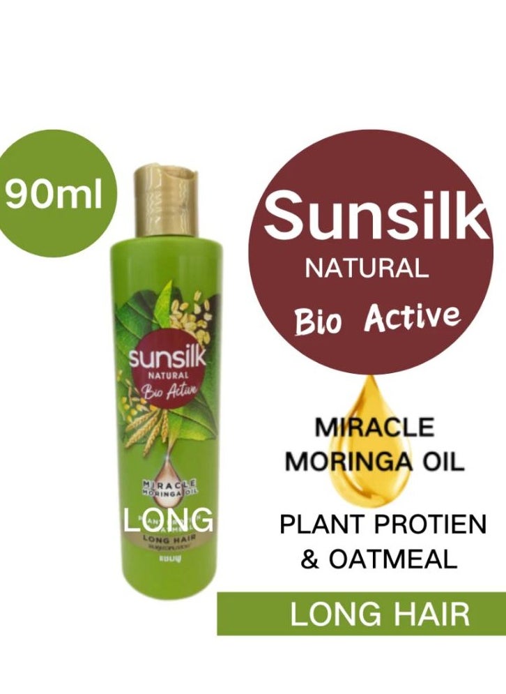Sunsilk Long Hair Shampoo Bio Active Plant Protien & Oatmeal 90 ml 