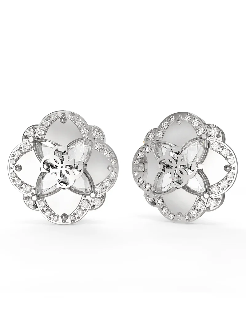 GUESS Wild Flower Logo Earrings