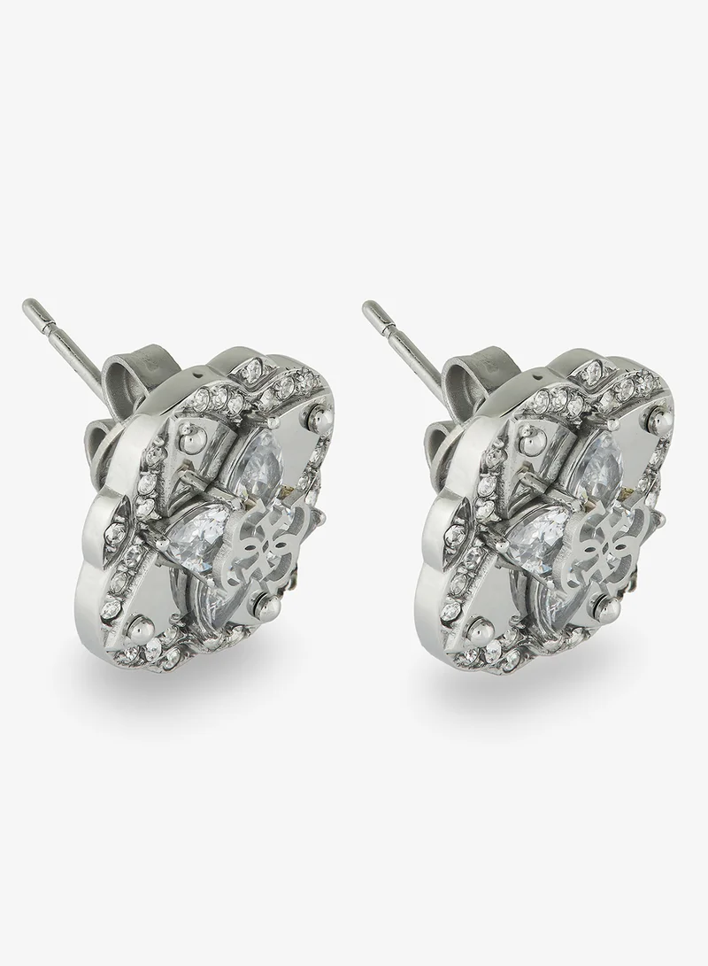 GUESS Wild Flower Logo Earrings