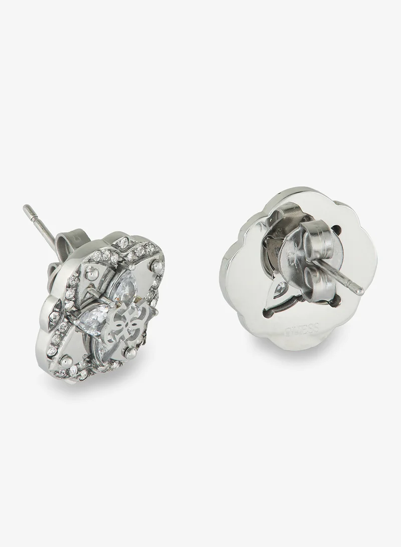 GUESS Wild Flower Logo Earrings
