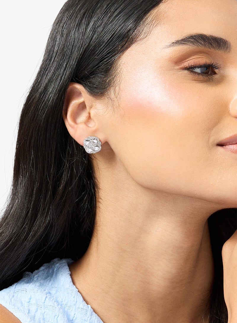 GUESS Wild Flower Logo Earrings - Image 4