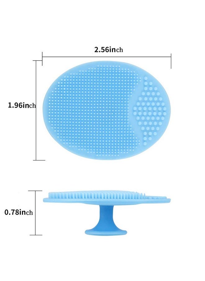 Luckyiren Face Scrubber,2 Pack Soft Silicone Scrubbies Facial Cleansing Pad Face Exfoliator Face Scrub Face Brush Silicone Scrubby for Massage Pore Cleansing Blackhead Removing Exfoliating,Cool Gift for Girl  - Image 2