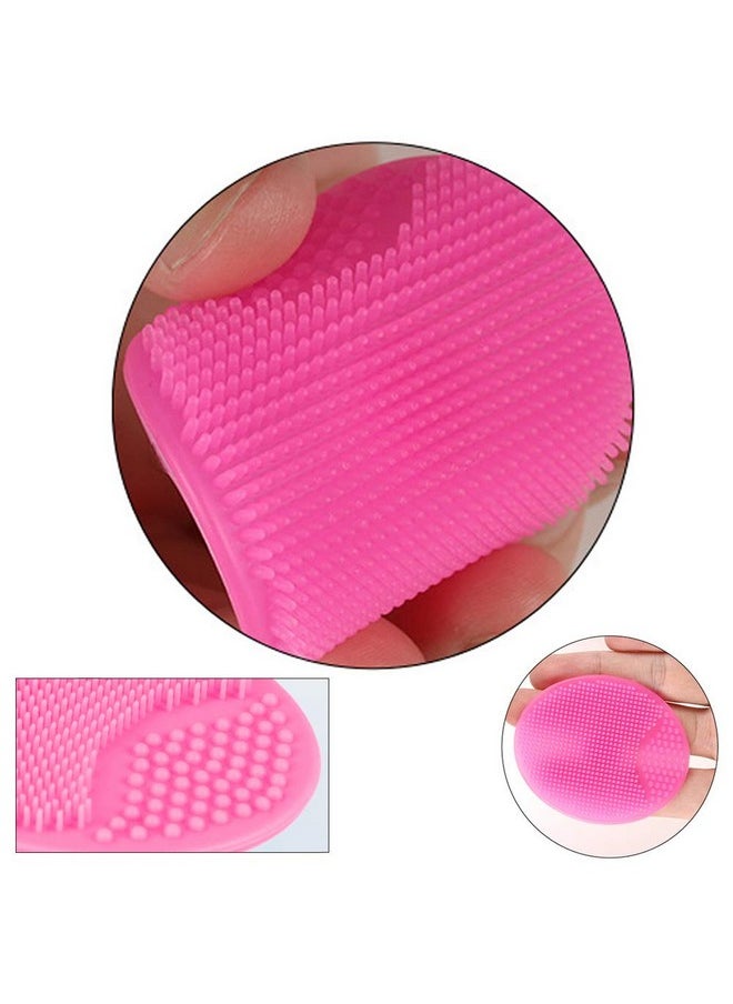 Luckyiren Face Scrubber,2 Pack Soft Silicone Scrubbies Facial Cleansing Pad Face Exfoliator Face Scrub Face Brush Silicone Scrubby for Massage Pore Cleansing Blackhead Removing Exfoliating,Cool Gift for Girl  - Image 3
