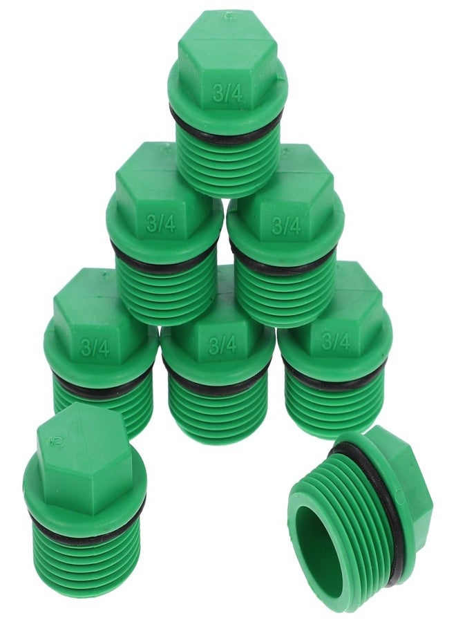 Baluue 10pcs Hose Connector Hose Stopper Tubing Stopper Hose Supply Thread Hose End Plug Water Hose End Plug Outdoor Hose End Plug 3/4 Hose Plug Pipe Supply Hose Plug 3/4 Sprinkler Cap - Image 1