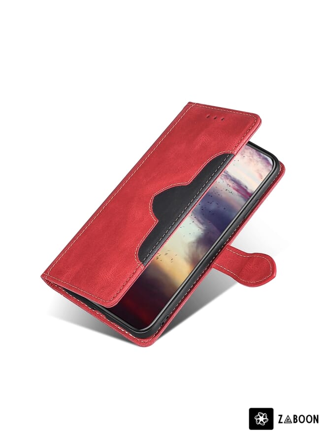 Zaboon Protective Case For TCL ION X Skin Feel Calf Texture Card Slots Leather - Image 4