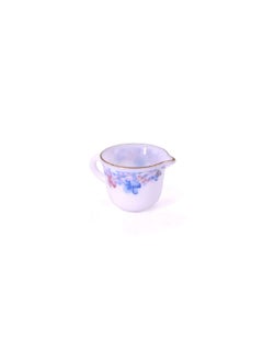 LTR Ceramic Creamer In White-Blue Colour 