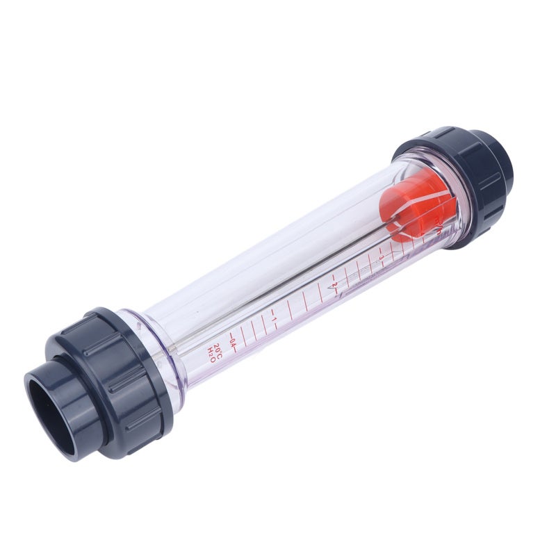Liquid Flow Meter: 4% Measurement Error Clear Wear-Resistant Scale - Corrosion-Resistant ABS Material Flow Meter Gauge for Industrial Chemical Laboratory Process Control - Image 5