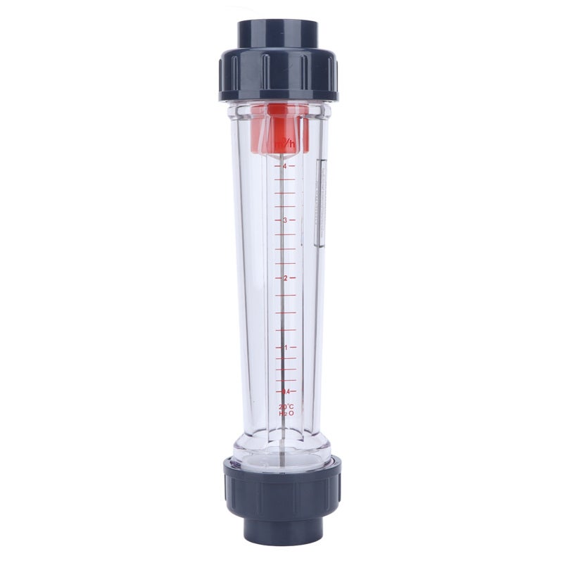 Liquid Flow Meter: 4% Measurement Error Clear Wear-Resistant Scale - Corrosion-Resistant ABS Material Flow Meter Gauge for Industrial Chemical Laboratory Process Control - Image 1
