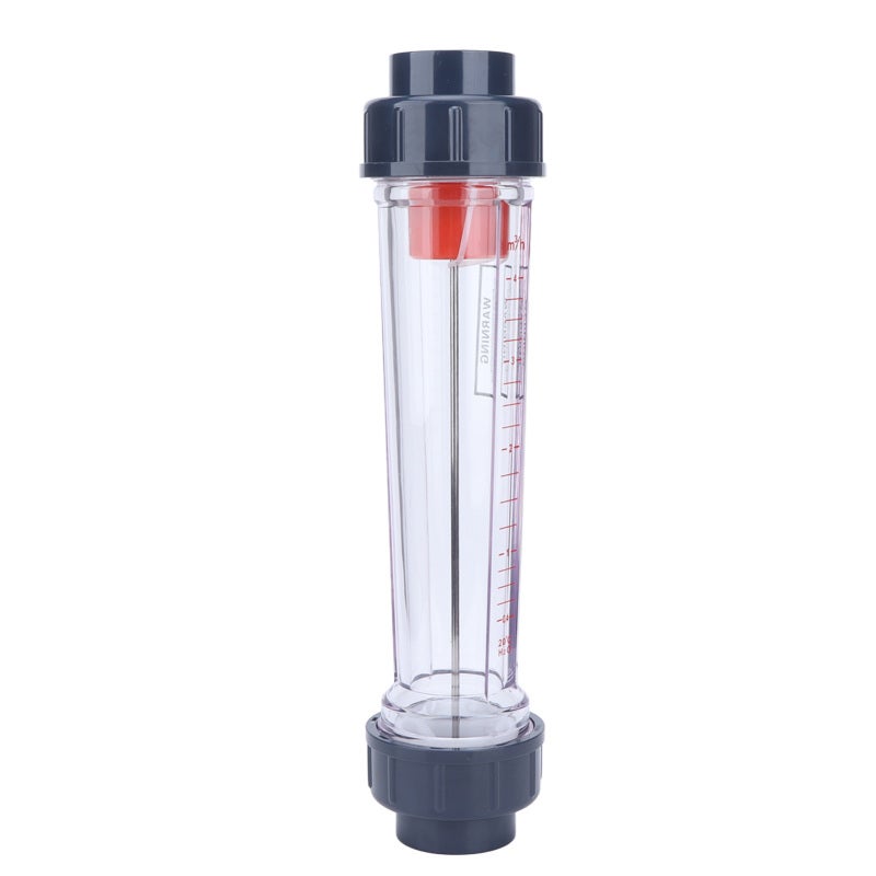 Liquid Flow Meter: 4% Measurement Error Clear Wear-Resistant Scale - Corrosion-Resistant ABS Material Flow Meter Gauge for Industrial Chemical Laboratory Process Control - Image 2
