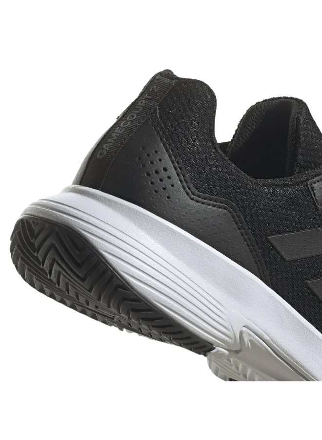adidas حذاء تنس جيم كورت 2 للرجال أسود مقاس 6.5