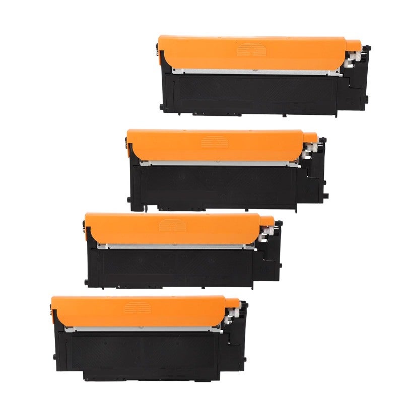 Toner Cartridge 4 Pack High Page Yield Black Cyan Magenta Yellow - Sharp Fade-Resistant Text Compatible Toner Replacement for Samsung Laser Printers Home Office - Image 5