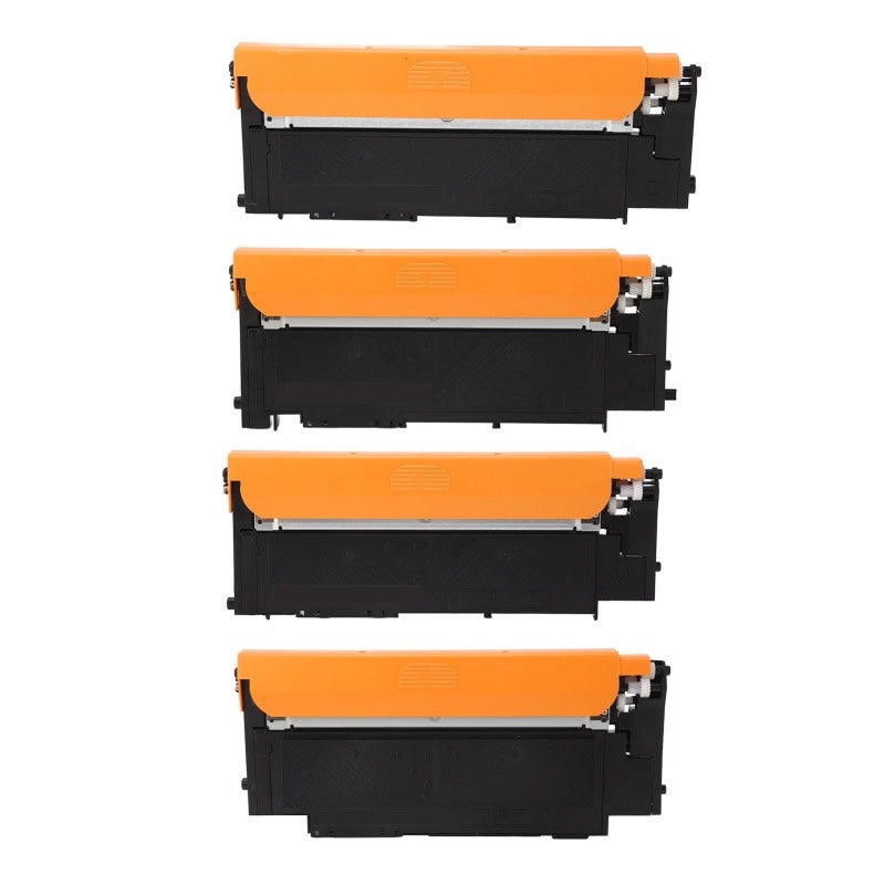 Toner Cartridge 4 Pack High Page Yield Black Cyan Magenta Yellow - Sharp Fade-Resistant Text Compatible Toner Replacement for Samsung Laser Printers Home Office - Image 1