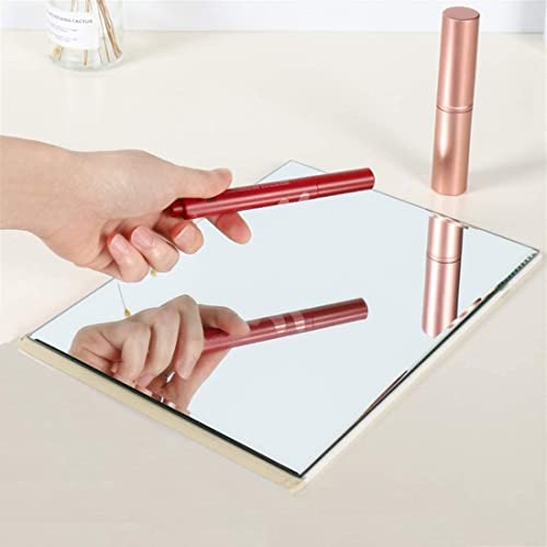 NAIDEV Protable PU Leather Mirror Folding Desktop Makeup and Shaving Mirror with Adjustable Stand for Personal Use,Travelling Travel, Vanity Table, Room Decor, Beauty Gifts (White Pack of 1) - Image 3