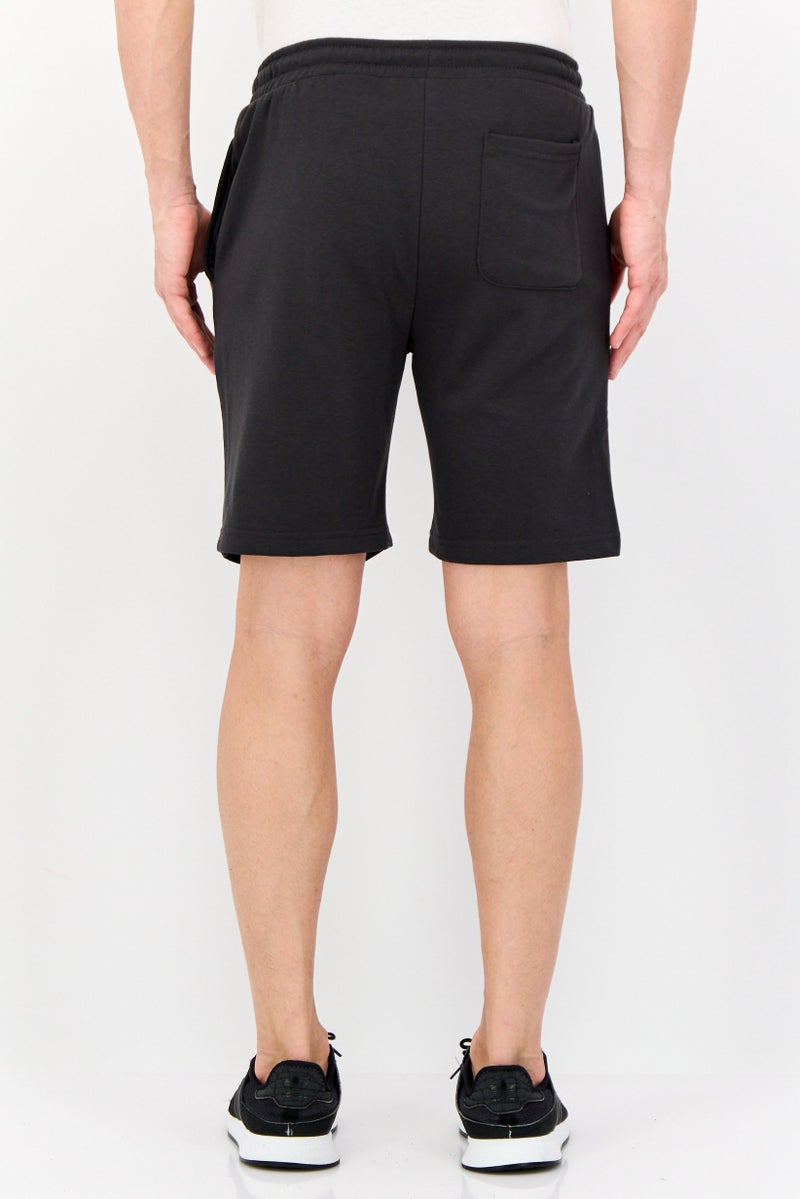 TapouT Men Drawstring Brand Logo Basic Shorts, Dark Grey - Image 3