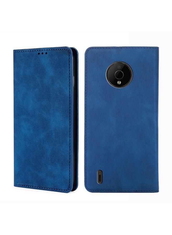 اس-توب جراب هاتف Nokia C200 مصنوع من الجلد مع خاصية التقليب الأفقي المغناطيسي - Image 1