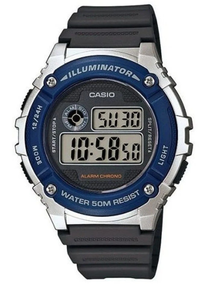 CASIO Men's Digital Watch - W-216H-2AVDF - Image 1