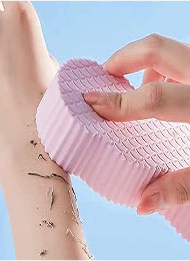 Generic 2023 New Shower Sponge, Super Soft Exfoliating Bath Sponge, Skin Exfoliating Sponge, 3D Bath Sponge Shower Brush Reusable, Body Sponge for Women, Men,Kids and Pregnant Women (Pink) 