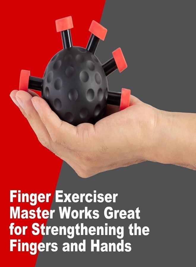 ANKZWEE Hand Grip Strengthener,Ultimate Finger Exerciser Strength Trainer Exercise Ball Hand Strengthener Hand Balls Workout Equipment for Men & Women (BLACK) - Image 5