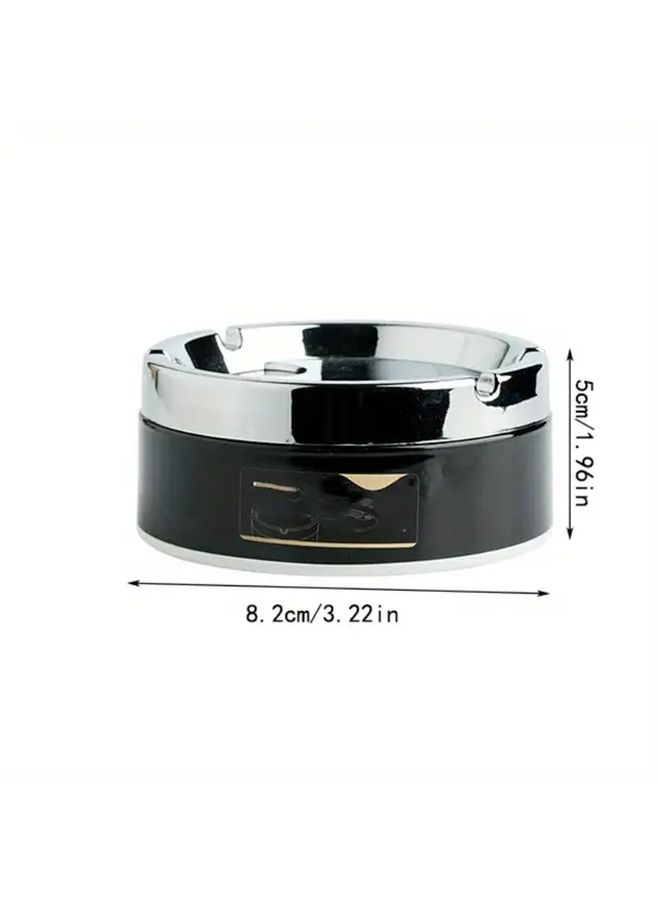 Assorted Colors Premium Rotating Ashtray With Seal Lid Wind Resistant Stainless Steel - Image 2
