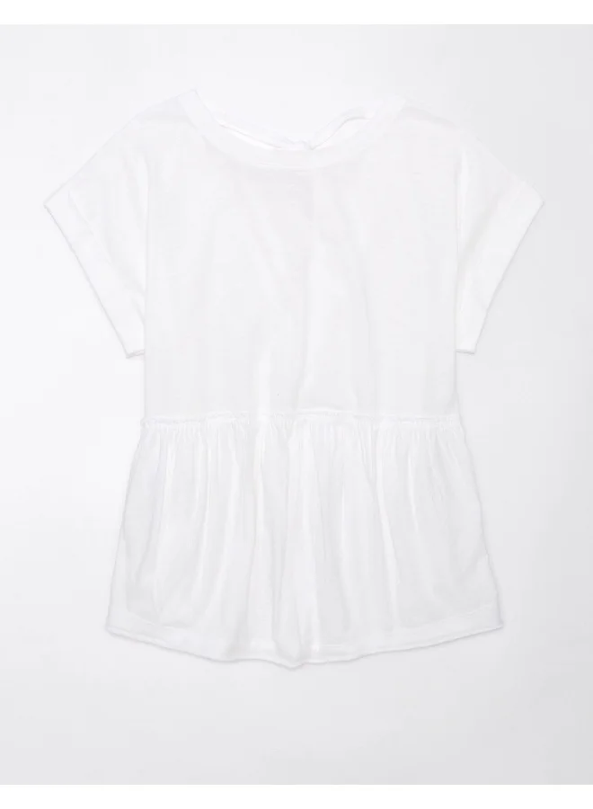 American Eagle AE Oversized Tie Back Top