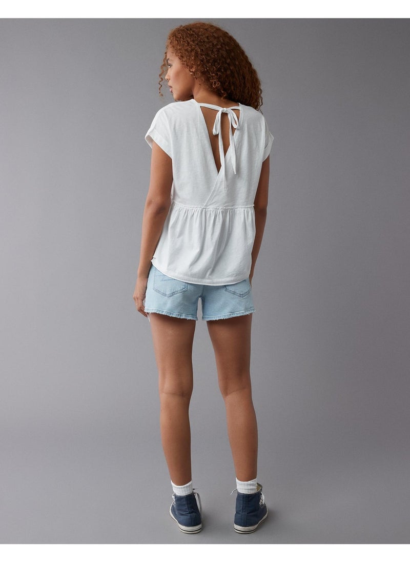 American Eagle - AE Oversized Tie Back Top - Image 1