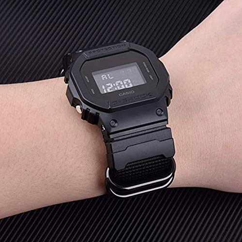 Lijinlan Conversion Nylon Strap Adapter Kit Durable Connector Compatible with Casio G-Shock DW6900/DW5600/GW9400/GDF-100/GA100/GD120/GL-7200 Series (Black) - Image 5