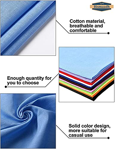 BISMAADH Solid Organic Bamboo Bandana Soft, Breathable & Antimicrobial 100% Cotton Unisex Scarf Bandana - Unisex Pack of 1 - Image 3