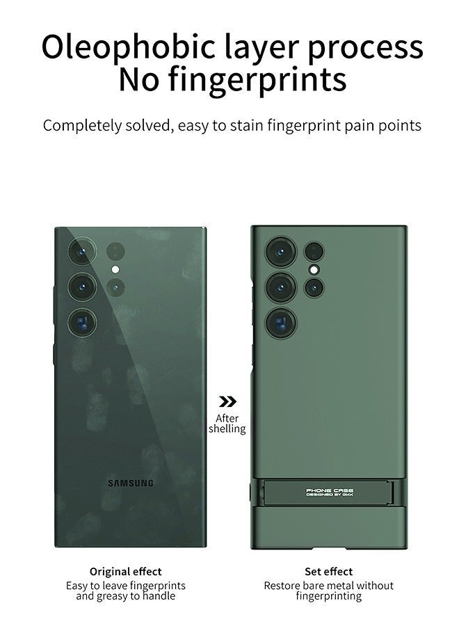 DUNISO Samsung Galaxy S24 Ultra Phone Case Full Body Protective Phone Cover Anti-fall Anti-fingerprint Phone Case With Phone Holder and Wireless Charging for Galaxy S24 Ultra 5G Phone Case - Image 4