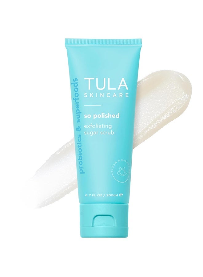 تولا مقشر سكر بالتقشير المحترف للعناية بالبشرة - مقشر للوجه، يقشر بلطف باستخدام السكر، والبابايا، ومستخلصات البروبيوتيك للحصول على بشرة أكثر نعومة وإشراقًا. - Image 1