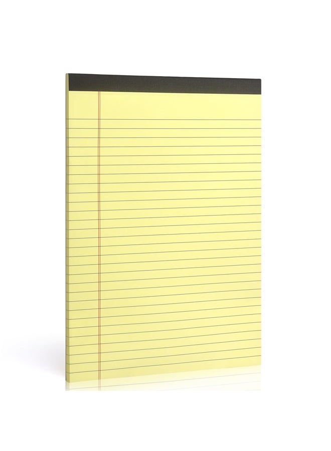 ZZTX Legal Pads 8.5 x 11 Inch Yellow Writing Notepad, Lined Writing Pads for Work Office School, 50 Sheets Per Pad, A4, 1 Pack - Image 1