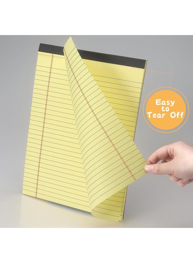 ZZTX Legal Pads 8.5 x 11 Inch Yellow Writing Notepad, Lined Writing Pads for Work Office School, 50 Sheets Per Pad, A4, 1 Pack - Image 5