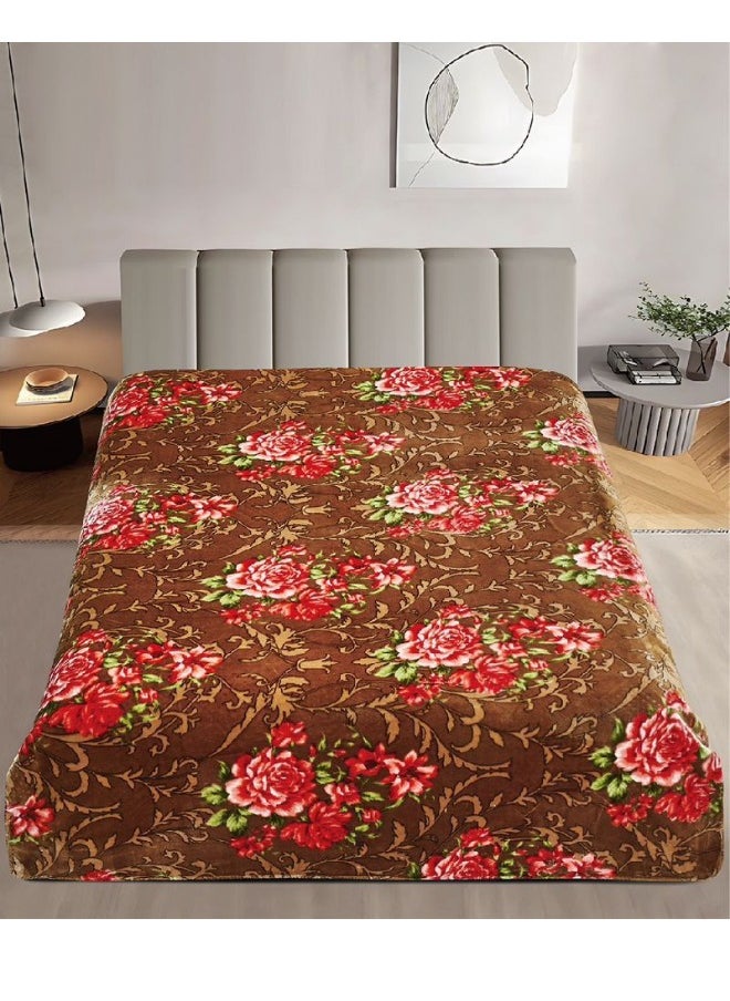 SMART HOME Luxury Double-Sided Winter Blanket - Soft, Silky, and Luxuriously Textured Double-Layer Bed Blanket - 4 kg - 200x230 cm - Heavy Blanket, Textured Blanket, Thick Double-Layer Winter Blanket - Ideal for Sleeping and Winter Furnishings  - Image 3