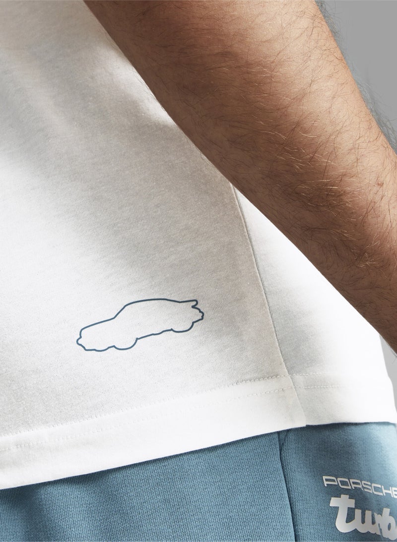 PUMA Porsche Legacy MT7 Mens White T-shirt - Image 4