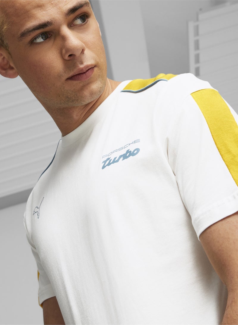 PUMA Porsche Legacy MT7 Mens White T-shirt - Image 3
