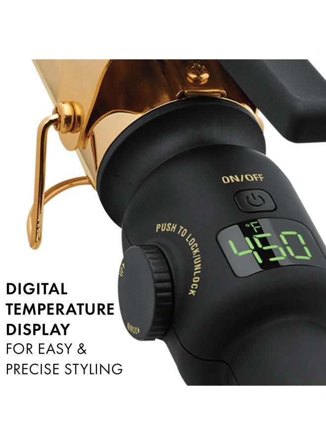 Hot Tools أداة هوت بروفيشونال مكواة تجعيد رقمية 24 قيراط 1-1/2 بوصة، 1 قطعة - Image 5