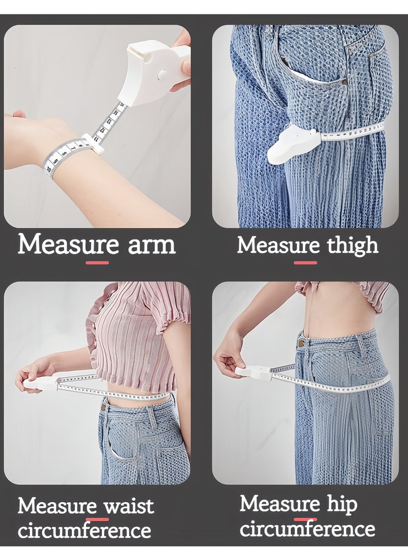 DRAVEN - GG - Tape Measures，Body Measuring Tape  Automatic Retractable Tape Measure , Self Retractable Three Circumference Ruler, Sewing Ruler, Waist Ruler, and Tape Measure - Image 1