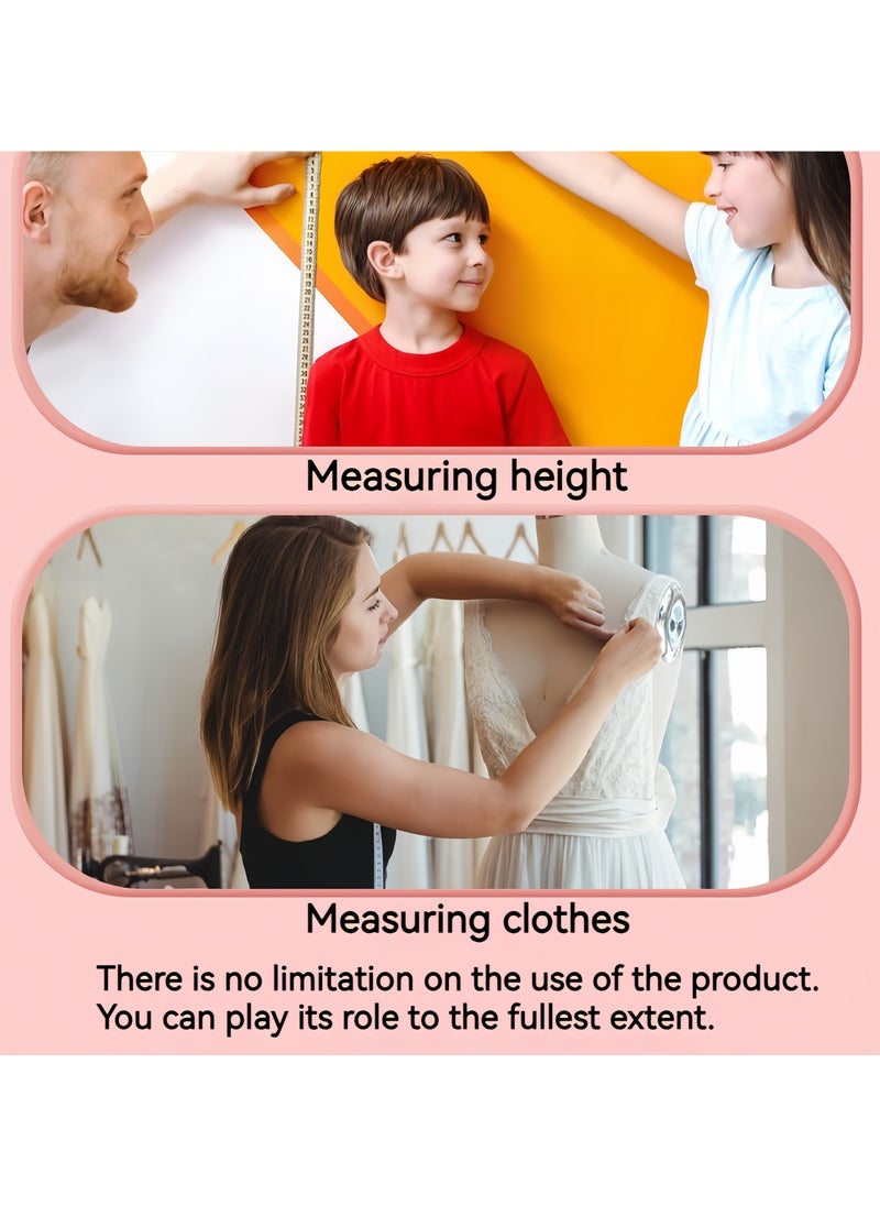 DRAVEN - GG - Tape Measures，Body Measuring Tape  Automatic Retractable Tape Measure , Self Retractable Three Circumference Ruler, Sewing Ruler, Waist Ruler, and Tape Measure - Image 1
