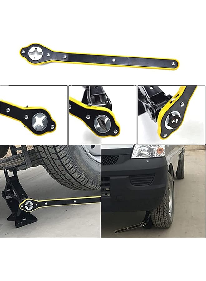 كاست ويف مفتاح ربط موفر للعمالة للسيارات، مقبض رافعة مقصية، مفتاح ربط عجلات الإطارات، مفتاح ربط متقاطع، أدوات صيانة السيارات (مجموعة واحدة) - Image 4