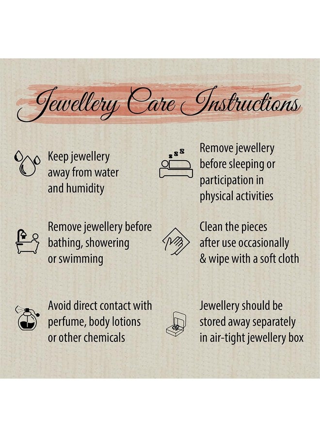 Estele 24 Kt Gold Plated Boomerang Styled Necklace with Matching Earring for Women with Austrian Crystals - Image 5