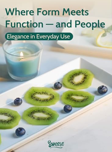 Sweese أطباق سيراميك مستطيلة من سويس، صواني تقديم للحفلات، 13.8 بوصة أطباق تقديم كبيرة للستيك، تاكو، سوشي، مقبلات، كعكة - آمنة في غسالة الصحون والفرن - مجموعة من 4، بيضاء - Image 5