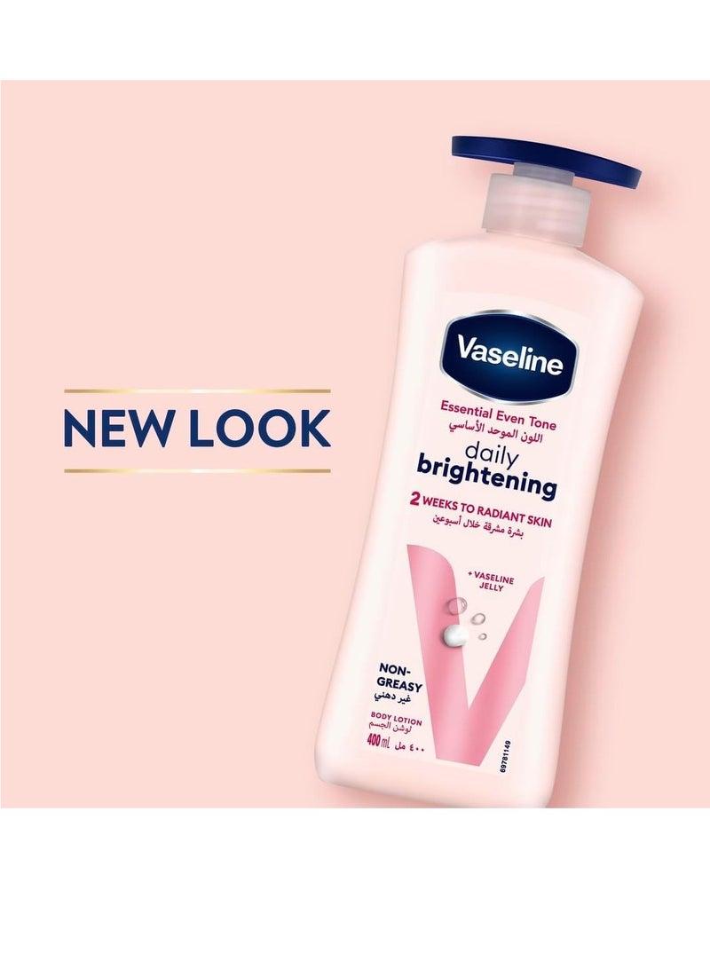Vaseline Even Tone Body Lotion Daily Brightening, 2 x 400ml - Image 2