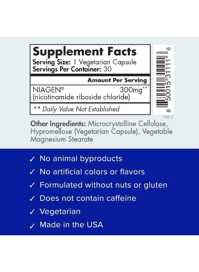 TRU NIAGEN - Patented Nicotinamide Riboside NAD+ Supplement