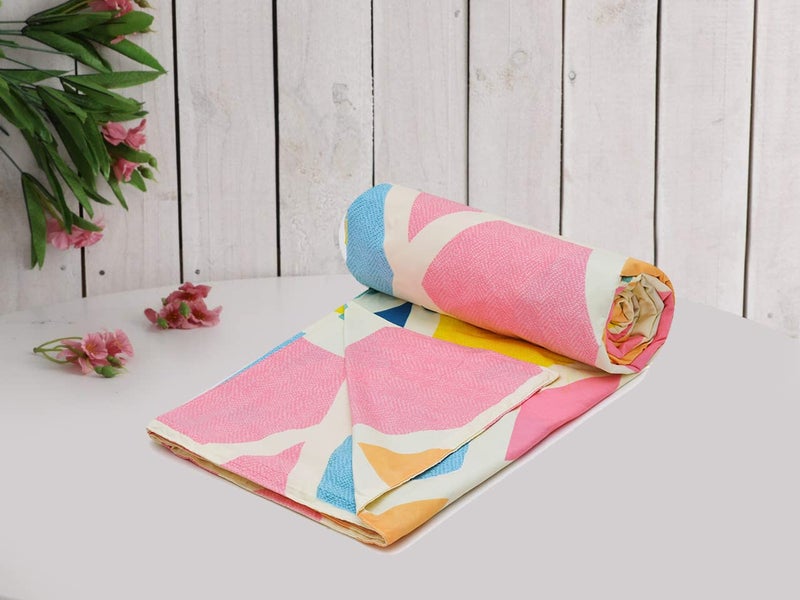RRC Super Soft Microfiber Cotton Single Duvet Cover/Comforter Cover/Rajai Cover/Blanket Cover/Quilt Cover Single Size 60X90(Inches) with Zipper with Four Corner Ties - Image 2