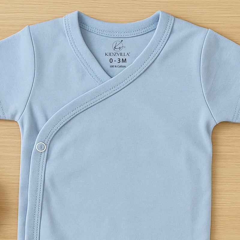 Kidzvilla Baby Wrap Bodysuit (Short Sleeve) 96014 - Image 2
