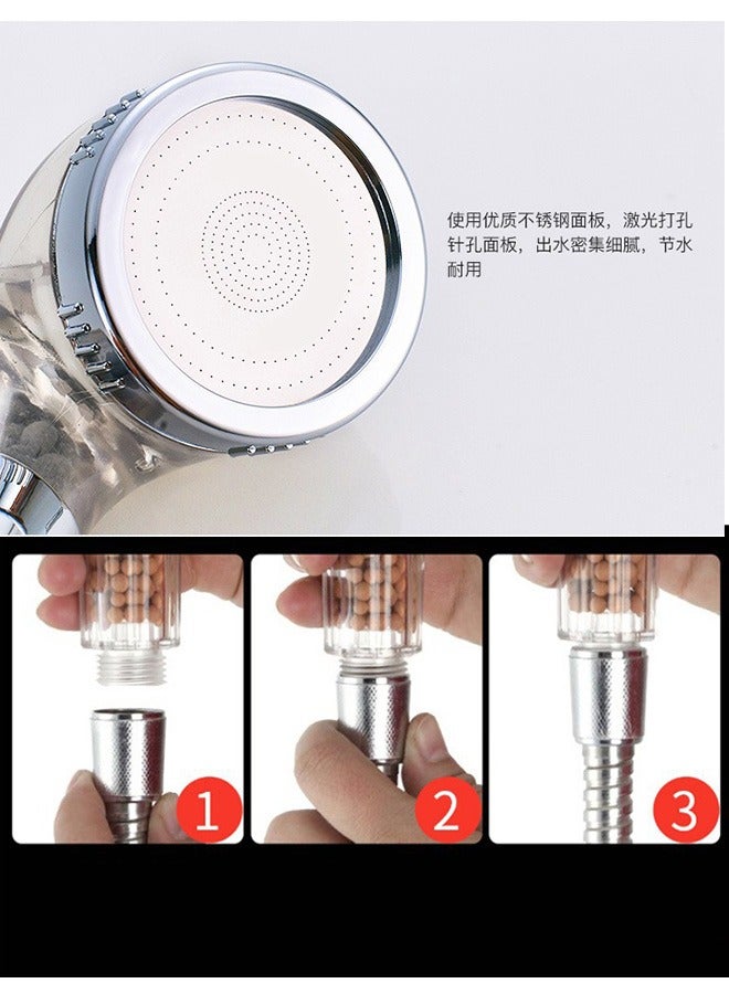 YIJIA HOME GOODS Spa Shower Head With Water Saving Filter, Pressurized Shower Head - Image 5