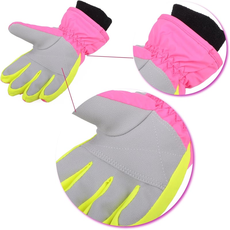 TRIWONDER Kids Ski Snow Gloves Winter Cold Weather Windproof Warm Snowboard Sport Mittens for Boys Girls - Image 4