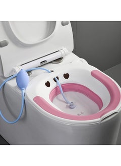 Hanayo Sitz Baths for toilet Seat Bidet Postpartum Care Basin Sitz Baths for toilet Seat with Flusher Pregnant Women Cleanse Vagina or Anal Region Best with Soothics Sitz Bath Soak ﻿  - Image 2